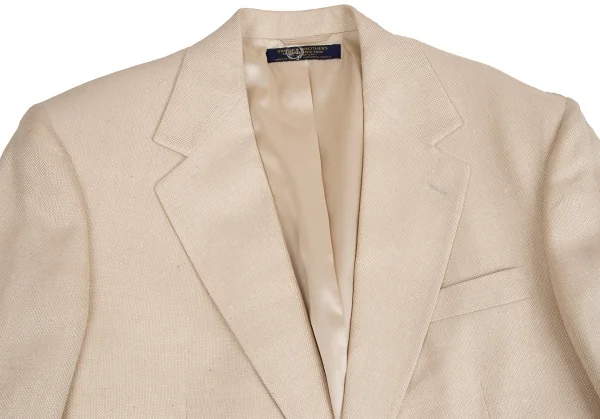 ブルックスブラザーズBrooks Brothers ピュアシルク2Bジャケット 生成りL位 K-112195_002
