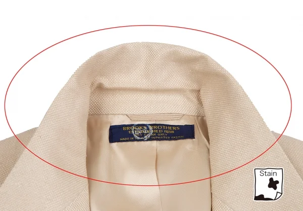 ブルックスブラザーズBrooks Brothers ピュアシルク2Bジャケット 生成りL位 K-112195_003