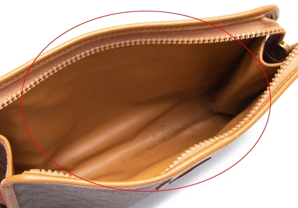 セリーヌCELINE マカダムクラッチバッグ 茶 K-112208_012