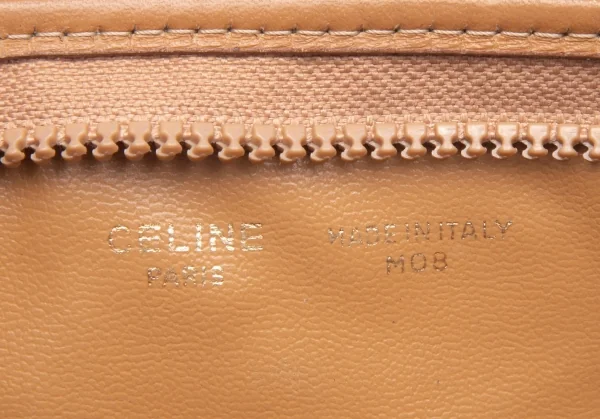 セリーヌCELINE マカダムクラッチバッグ 茶 K-112208_014