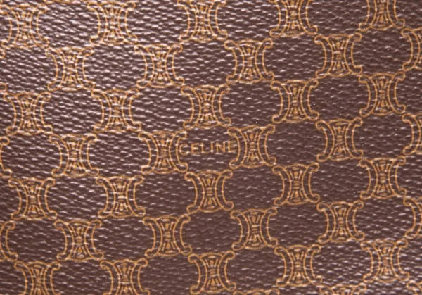 セリーヌCELINE マカダムクラッチバッグ 茶 K-112208_003