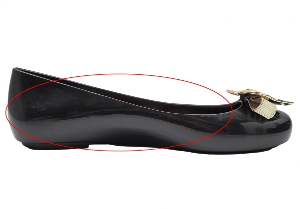 ヴィヴィアンウエストウッド アングロマニア×メリッサVivienne Westwood ANGLOMANIA×melissa メタルハートラバーパンプス 黒24 K-112215_011