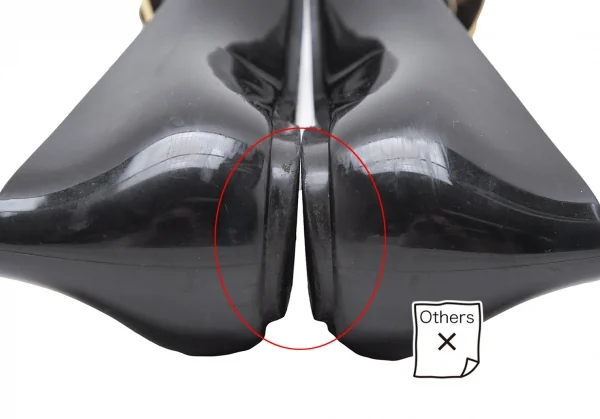 ヴィヴィアンウエストウッド アングロマニア×メリッサVivienne Westwood ANGLOMANIA×melissa メタルハートラバーパンプス 黒24 K-112215_014