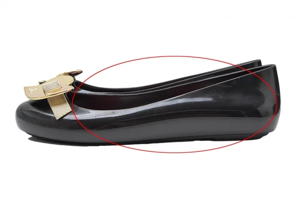 ヴィヴィアンウエストウッド アングロマニア×メリッサVivienne Westwood ANGLOMANIA×melissa メタルハートラバーパンプス 黒24 K-112215_007