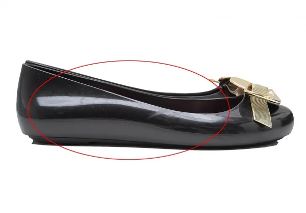 ヴィヴィアンウエストウッド アングロマニア×メリッサVivienne Westwood ANGLOMANIA×melissa メタルハートラバーパンプス 黒24 K-112215_008