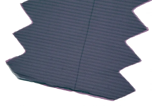 プリーツプリーズPLEATS PLEASE メッシュプリーツギザギザストール 紫緑 K-112241_004