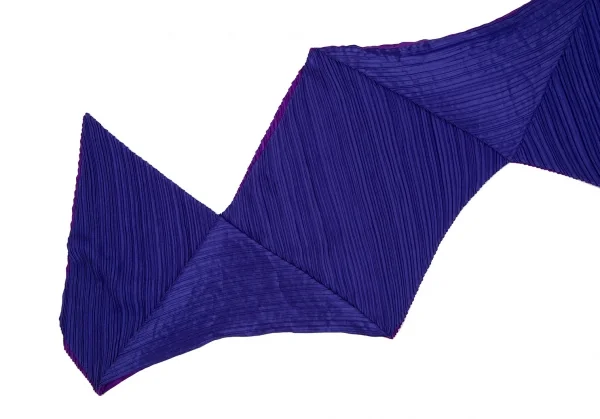 プリーツプリーズPLEATS PLEASE バイカラー変形プリーツストール 紫 K-112242_003