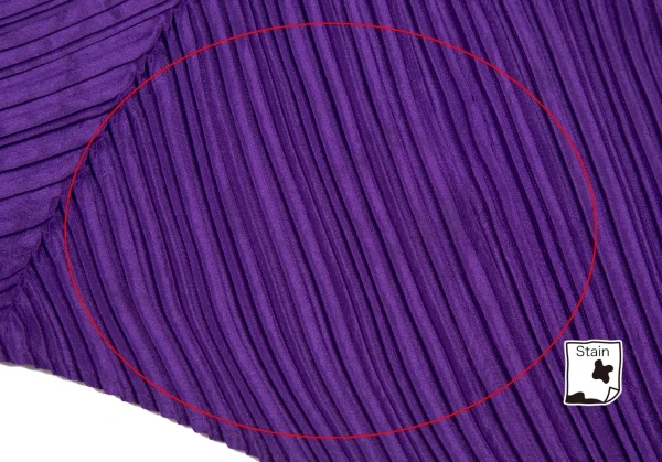 プリーツプリーズPLEATS PLEASE バイカラー変形プリーツストール 紫 K-112242_006