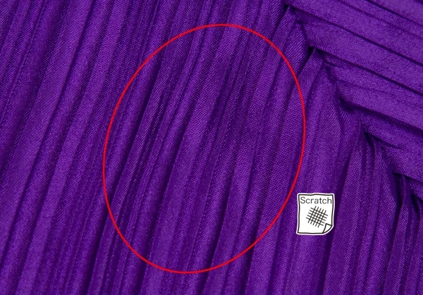 プリーツプリーズPLEATS PLEASE バイカラー変形プリーツストール 紫 K-112242_007