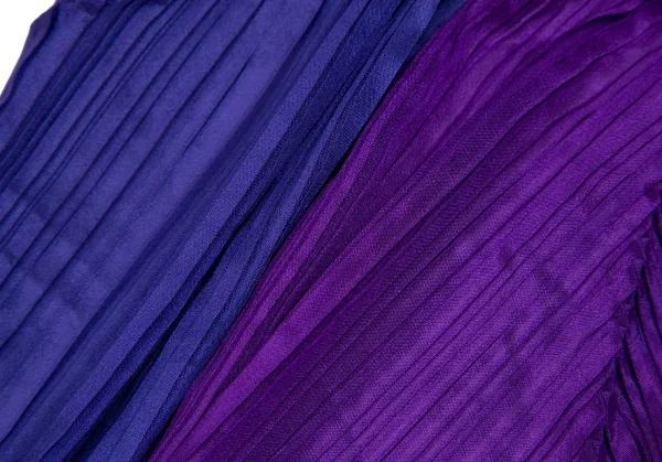 プリーツプリーズPLEATS PLEASE バイカラー変形プリーツストール 紫 K-112242_008