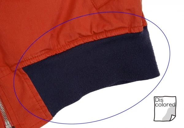 コムデギャルソン オムCOMME des GARCONS HOMME 裏ストライプコットンナイロンフライトジャケット オレンジS K-112247_011