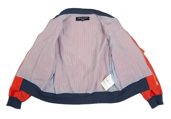 コムデギャルソン オムCOMME des GARCONS HOMME 裏ストライプコットンナイロンフライトジャケット オレンジS K-112247_012