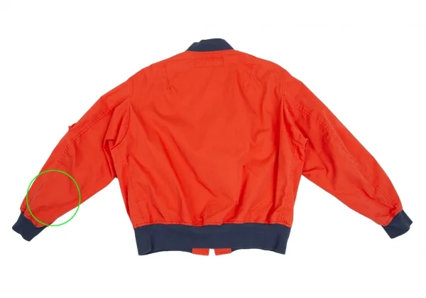 コムデギャルソン オムCOMME des GARCONS HOMME 裏ストライプコットンナイロンフライトジャケット オレンジS K-112247_013