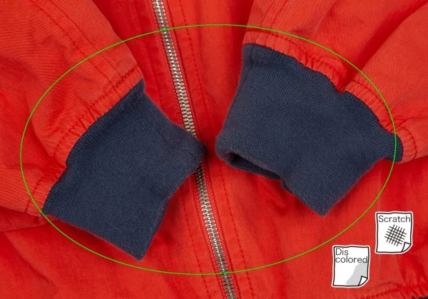 コムデギャルソン オムCOMME des GARCONS HOMME 裏ストライプコットンナイロンフライトジャケット オレンジS K-112247_007