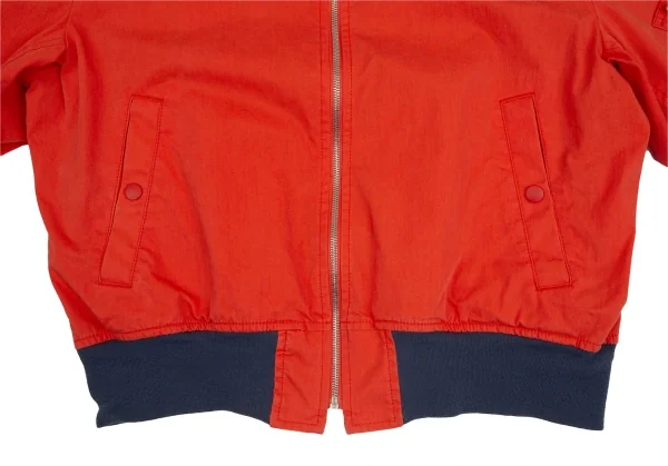 コムデギャルソン オムCOMME des GARCONS HOMME 裏ストライプコットンナイロンフライトジャケット オレンジS K-112247_009