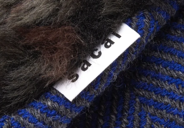 サカイsacai zantan 異素材切替ショルダーポーチエコバッグ 青他 K-112253_016