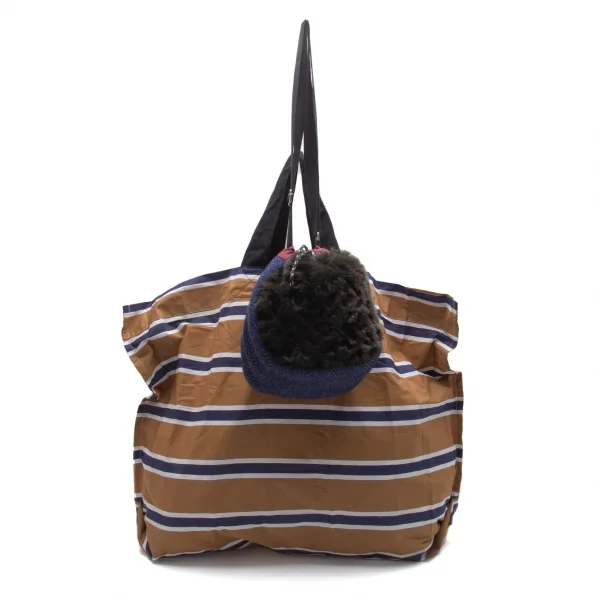 サカイsacai zantan 異素材切替ショルダーポーチエコバッグ 青他 K-112253_009