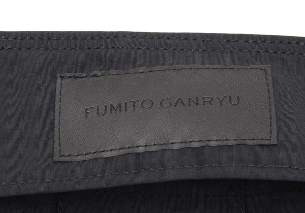 フミトガンリュウFUMITO GANRYU リップストップミリタリーポケット2WAYショルダーポーチ 黒 K-112254_013