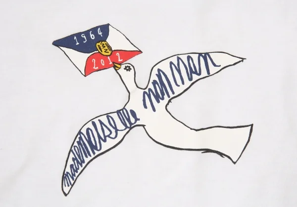 マドモアゼルノンノンMademoiselle NON NON レターアニマルプリントTシャツ 白38M K-112264_005