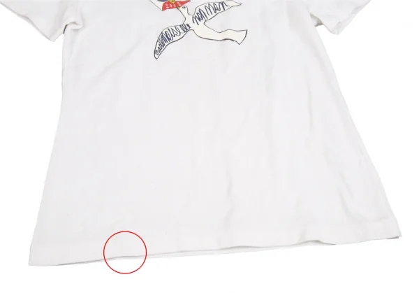 マドモアゼルノンノンMademoiselle NON NON レターアニマルプリントTシャツ 白38M K-112264_007