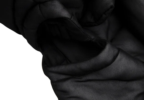 コムデギャルソンCOMME des GARCONS ギャザーデザイン中綿ジャケット 黒XS K-112276_008