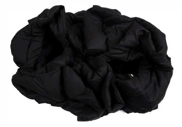 コムデギャルソンCOMME des GARCONS ギャザーデザイン中綿キュロットパンツ 黒XS K-112277_007