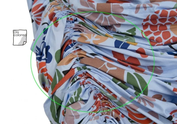 コムデギャルソンCOMME des GARCONS ユニオンジャック花柄再構築ギャザースカート 水色他SS K-112280_012