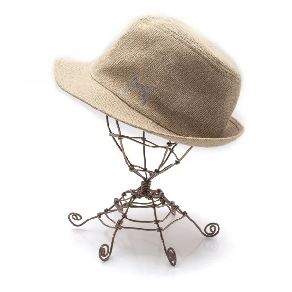 ロアーroar ラインストーンクロスガンハット ベージュ2 K-112304_002