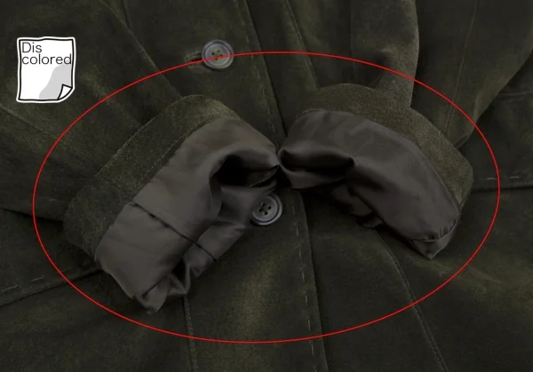 エディーバウアーEddie Bauer スウェードオープンカラージャケット 緑S K-112309_010