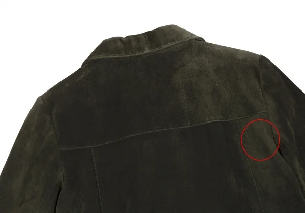 エディーバウアーEddie Bauer スウェードオープンカラージャケット 緑S K-112309_016