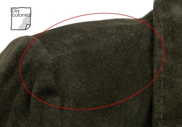 エディーバウアーEddie Bauer スウェードオープンカラージャケット 緑S K-112309_003