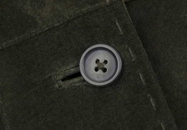 エディーバウアーEddie Bauer スウェードオープンカラージャケット 緑S K-112309_006