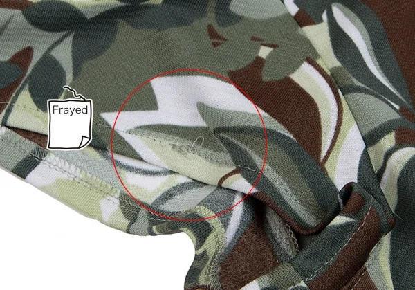 ハナエモリHANAE MORI リーフプリントトップス 白緑L K-112311_007