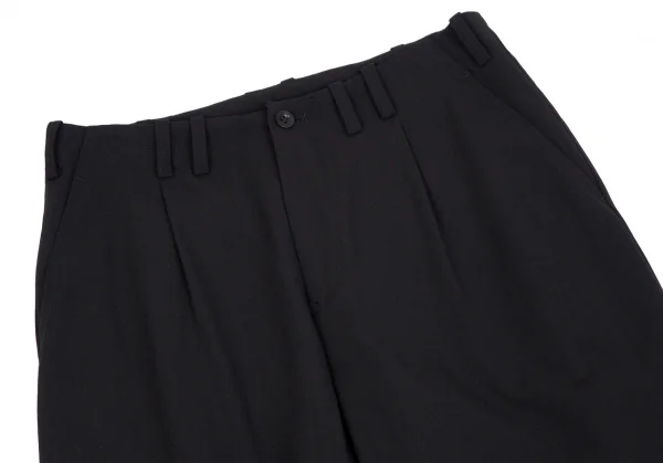 ワイズ レッドレーベルY's red Label ウールタック裾ダブルパンツ 黒1 K-112328_002