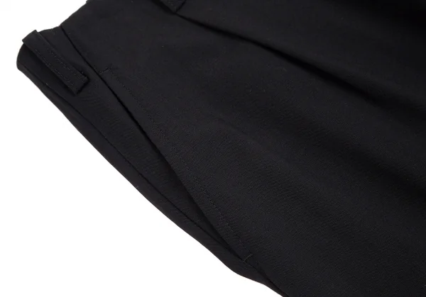 ワイズ レッドレーベルY's red Label ウールタック裾ダブルパンツ 黒1 K-112328_003