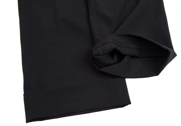 ワイズ レッドレーベルY's red Label ウールタック裾ダブルパンツ 黒1 K-112328_007