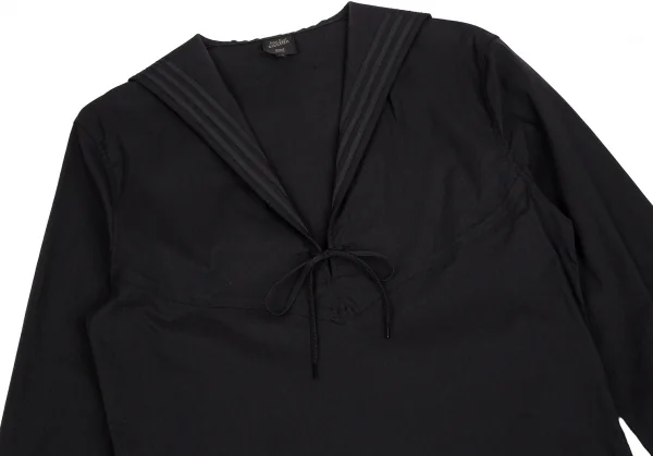 ジャンポールゴルチエ オムJean Paul GAULTIER HOMME コットンナイロンストレッチセーラーカラートップス 黒48 K-112331_002