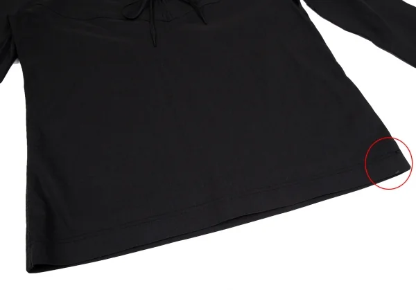 ジャンポールゴルチエ オムJean Paul GAULTIER HOMME コットンナイロンストレッチセーラーカラートップス 黒48 K-112331_009