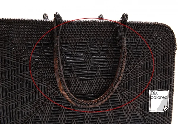 アニエスベーagnes b. バンブーハンドバッグ 焦げ茶 K-112346_010