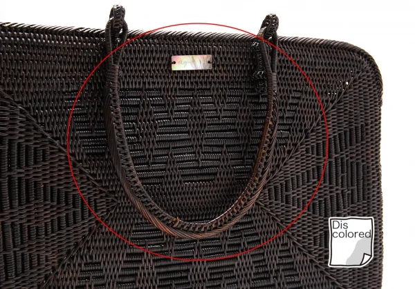 アニエスベーagnes b. バンブーハンドバッグ 焦げ茶 K-112346_011