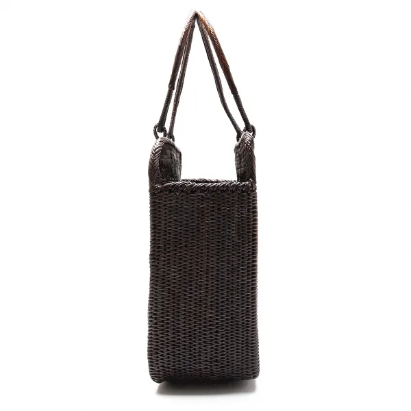 アニエスベーagnes b. バンブーハンドバッグ 焦げ茶 K-112346_003