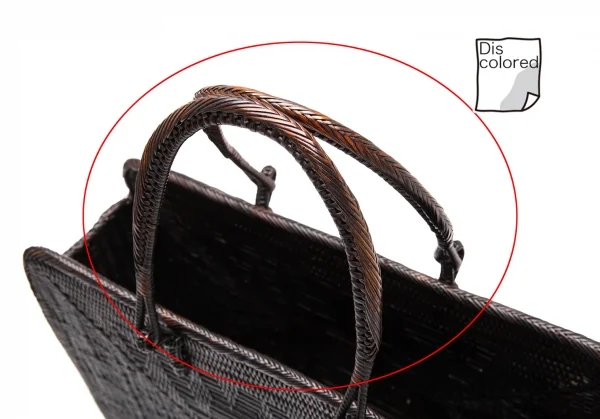 アニエスベーagnes b. バンブーハンドバッグ 焦げ茶 K-112346_008