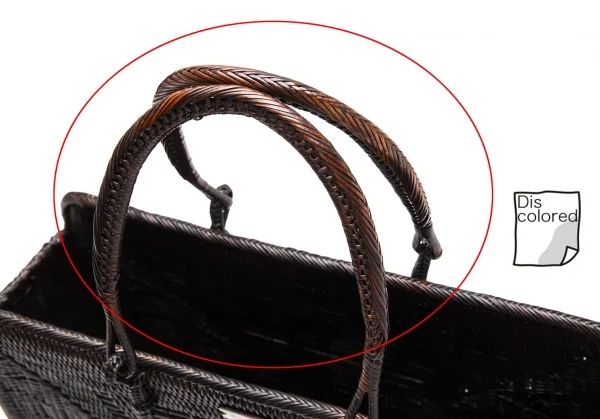 アニエスベーagnes b. バンブーハンドバッグ 焦げ茶 K-112346_009