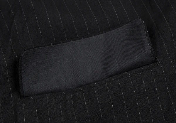 コムデギャルソン オムCOMME des GARCONS HOMME ストライプダブルブレストジャケット 黒M K-112351_011