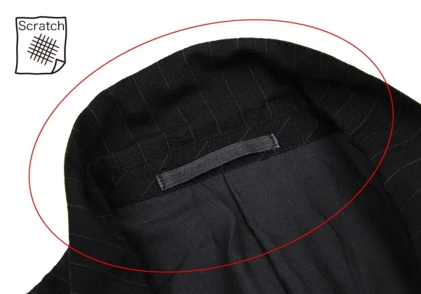 コムデギャルソン オムCOMME des GARCONS HOMME ストライプダブルブレストジャケット 黒M K-112351_004