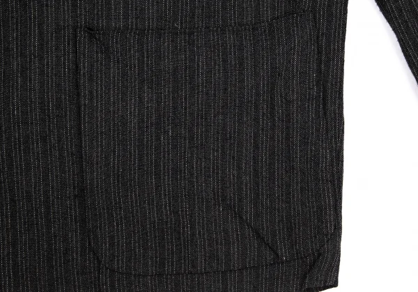 コムデギャルソン オムCOMME des GARCONS HOMME レーヨンピンストライプジャケット チャコールS K-112352_013