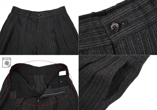 コムデギャルソン オムCOMME des GARCONS HOMME レーヨンピンストライプセットアップ チャコールS K-112354_014