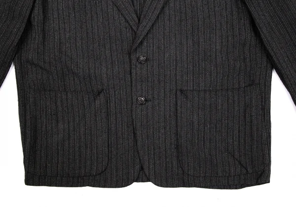 コムデギャルソン オムCOMME des GARCONS HOMME レーヨンピンストライプセットアップ チャコールS K-112354_009