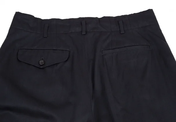 コムデギャルソン オムプリュスCOMME des GARCONS HOMME PLUS 裾折り返しツータックハーフパンツ 濃紺M K-112356_013