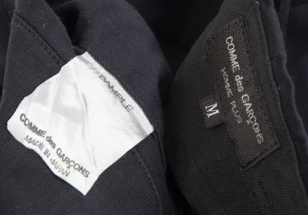 コムデギャルソン オムプリュスCOMME des GARCONS HOMME PLUS 裾折り返しツータックハーフパンツ 濃紺M K-112356_018